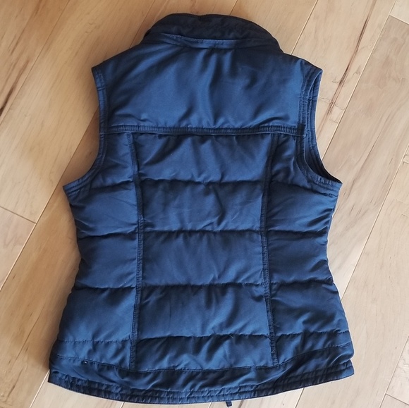 Abercrombie Down Vest Blue Puffy - Picture 2 of 2